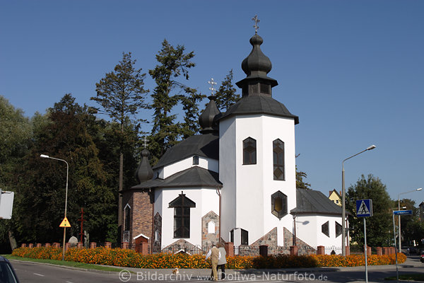 Ltzen Kirche griechisch-katholisch Gotteshaus in Gizycko Masuren Reisebild