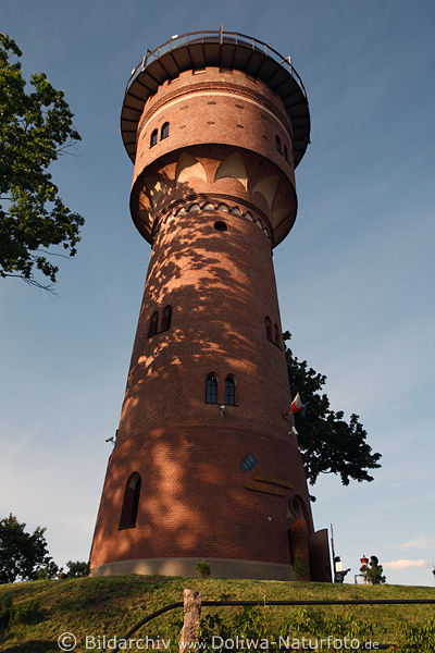 Wasserturm von Ltzen (Gizycko) hoch Rundturm alte Architektur Besucher Ausflugsziel