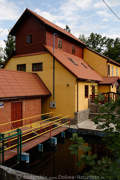 Babieta Elektrizittswerk auf Babiecka Struga Fluss in Masuren