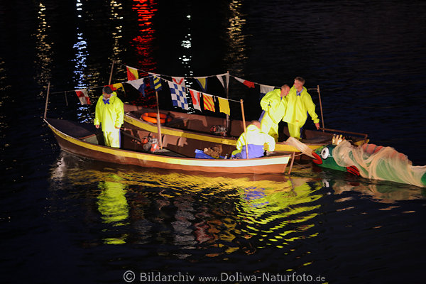 Wasserung Knigs der Marnen in Nikolaikensee Masuren Sommer-Tradition