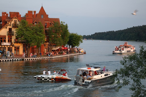 Nikolaiken-See Wasserlandschaft Masuren Jachtboote Schifffahrt