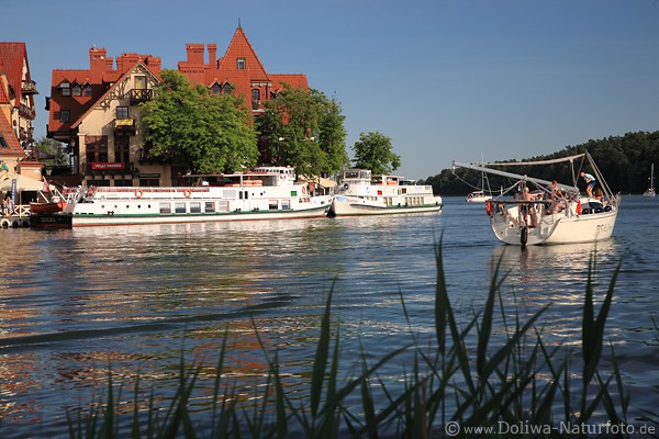 Nikolaiken-See Wasserlandschaft Masuren Schiffe Segelboote