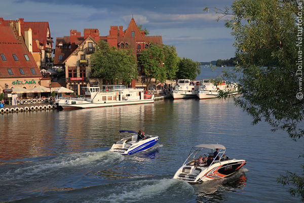 Nikolaiken-See Schiffe Wasserlandschaft Masurens