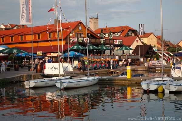 Nikolaiken Seglerdorf Port Kneipen Bootsteg Hafenbild 1302292 Masuren Foto Seeuferstadt Urlaubsidylle