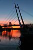 Nikolaiken Seebrücke Nachtstimmung Masuren Wasserlandschaft nach Sonnenuntergang