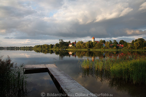 Masurenbild Schwentainen-See Wasserlandschaft Suleyken Naturfoto
