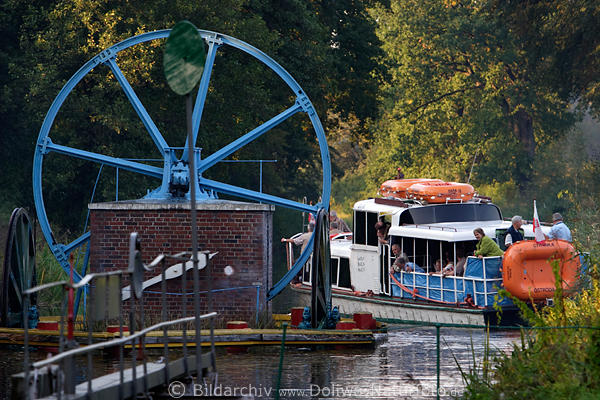 Schiff Wellrad Ermlndischer Wasserkanal Rollberge Wasserstrasse