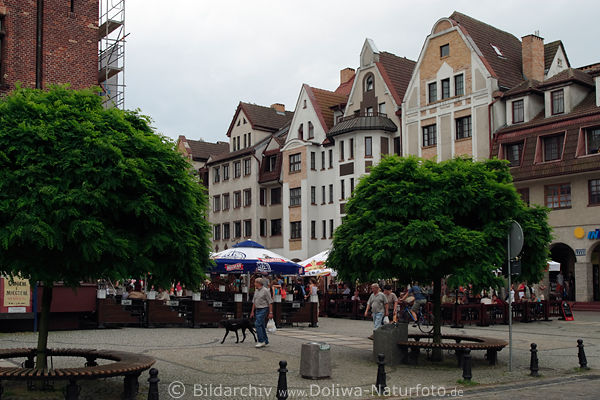 Kolberg Innenstadt Bild Kultur Kneipenzentrum Kolobrzeg alte Architektur
