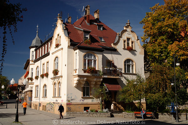 Villa in Bad Warmbrunn Schlesien Kurort Architektur Reisebild