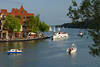Nikolaiken-See Masuren Wasserlandschaft Schifffahrt Port Boote Hafenpromenade Urlaubidylle