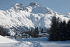 Landhotel Meierei Schnee Romantik Naturfoto Sankt Moritz weisse Berge Winterbild