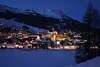 901507_Sankt Moritz Romantik Nachtlichter Fotos Winterlandschaft über St. Moritzersee in Schnee Schweizer Alpen