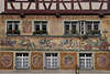 601748_  Freskenmalerei mit Geschichten, Stein am Rhein Rathausplatz Wände bunte Fresken, Wandfresken Foto