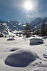 901672_ Alpen Wintermärchen Naturfoto Sonne über Romantik Schneelandschaft Tal am Morteratschgletscher