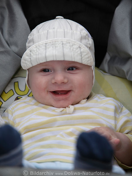 Baby lchelnder Sprossling Fotografie gesundes glckliches Kindchen