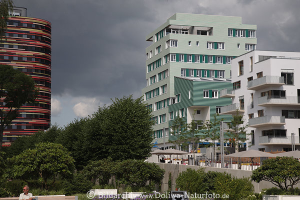 IBA-Hamburg Bauaustellung,  moderne Huser, Wilhelmsburg, IGS-Gelnde 