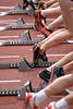 Ablaufstütze Sprinterfüsse Startklötze Foto Leichtathletik Beine Fußstütze Bild