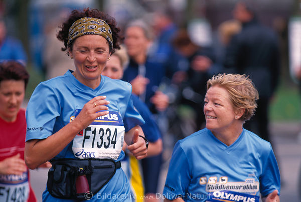Marathon-Laufgesprch Frauenpaar Luferinnen Sportportrt
