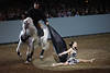 Pferdeshow Tänzerin Spagat Akrobatik Foto Aufführung aus Las Vegas USA