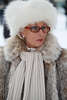 902718_ St. Moritz Fashion & Charme in Pelz Dame Seniorin Polofan Foto beim Polofest in Schweizer Alpen Winter