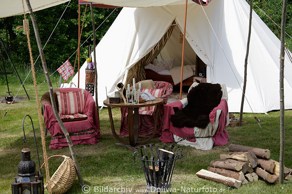 Ritterzelt Ritterlager wie im Mittelalter