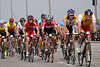 Rennfahrer Radlergruppe Rennamatuere Radrennen Foto Cyclassics Radtour im Freihafen