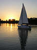 Bd0625_ Yacht photo by sunset sailing stock photography vacation trip on Mazury water