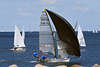 Kieler-Förde Segler-Regatta in Wind segeln auf Wasser