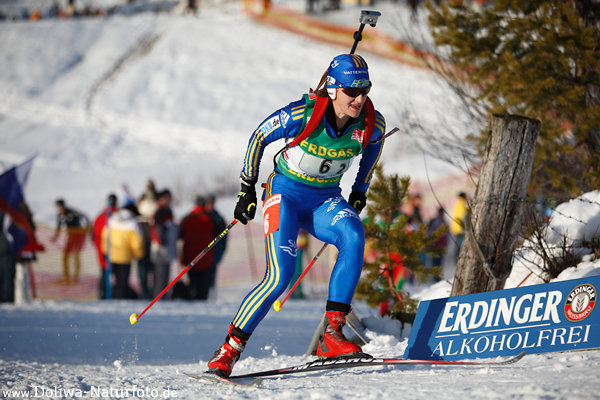 Olofsson-Zidek Anna Carin Schweden Biathlon Skilauf auf Loipe
