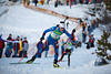 816535_ Sylvie Becaert aus Frankreich, Biathletin Foto, spannendes Sportbild von Schneeloipe