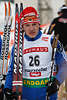 Russe Maxim Tchoudov Biathlet Siegerfoto im 20 km Einzelrennen Biathlon-Weltcup in Hochfilzen