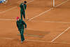 602220_Tennis - Szene aus der Pause, ebnen des Sandes auf Center Court
