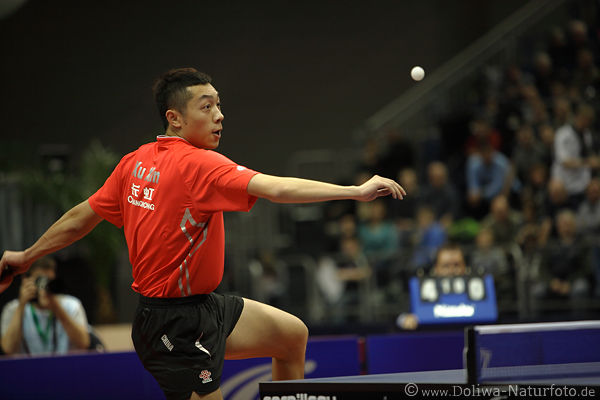 Xu Xin photo GermanOpen2020 Gewinner effektvolles Tischtennis Einzelsieger