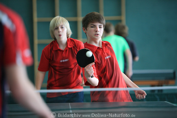 Patrick Immermann mit Fynn Jantke Tischtennis Foto Schler A Doppel Duo Aktionbild