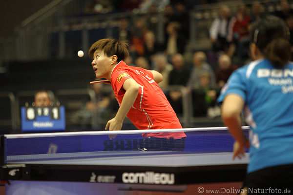 Ballangabe Guo Yan Ballblick Spielerffnung