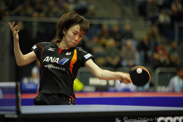 Ishikawa Kasumi - Japan Tischtennis hübsches Mädchen Matchportrait
