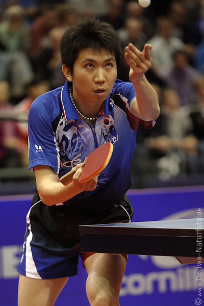 Ryu Seung Min - Korea Pingpongstar Tischtennis-Spielportrait