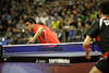 Wang Hao Ball-Aufschlag Sportportrait Foto China Ball-virtuose Tischtennis Aktion Pingpongstar Bild