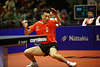XU Xin Topspin Dynamik am Ball Aktionfoto China Penholder-Spieler Tischtennis