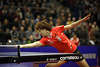 Li Xiaoxia Photos China Pingpong Weltstar Bilder Tischtennis Aktionportrait am Ball
