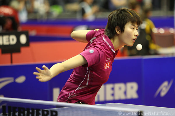 Weltmeisterin 2017 Ding-Ning Gold im Einzel Tischtennis Matchportr�t