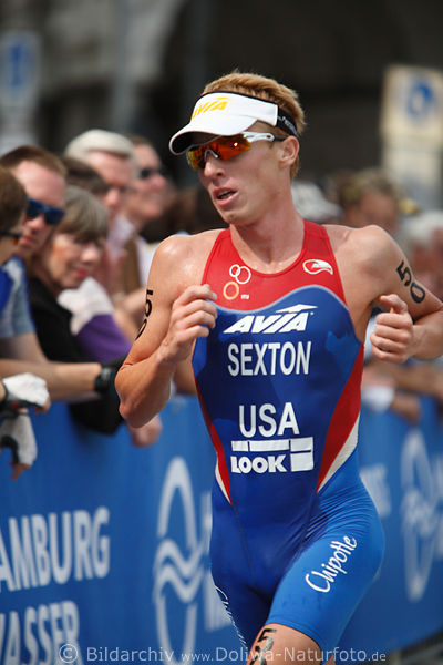 Hamburg Triathlon Lauf des Steven Sexton USA Triathlet WM-Portrait