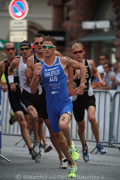Australier Brad Kahlefeldt Triathlon WM-Spitze Laufgruppe Anfhrer Portrt in Hamburg