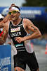 Daniel Unger Lauffoto in Hamburg Triathlon 2009 Wettbewerb, Triathlet frhlicher Weltmeister 2007 Bild