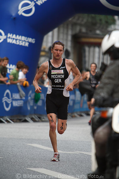 Prochnow Triathlon-Lauf Foto Deutscher Triathlete Bild von Laufstrecke