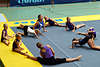 Bodenturnen Kinder-Training Gymnastik-Runde
