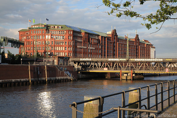 Fruchthof Hamburg Halle am Stadtdeich Elbkanal Wasser Oberhafenbrcke