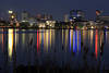 Alster Nachtfotos Hamburg Skyline Nachtlichter in Wasser Romantik Spiegelung Bilder