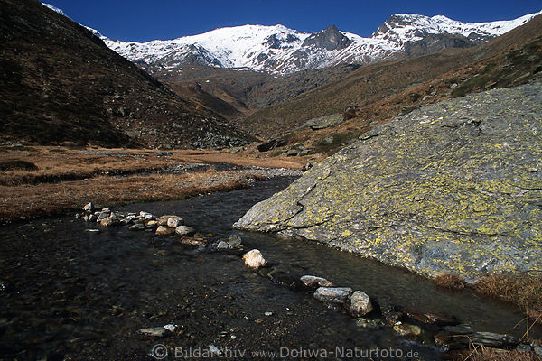 Ortler Bergtal, karge Hochebene, wilde Alpenlandschaft, Sdtirol Berge, Stilfserjoch Natur