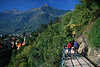 0791_Tappeiner Weg Meran Promenade Fotos Berge Stadtblick Urlauber Spaziergang in Südtirols Sonne